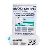 The Chew York Times Plush Tug + Enrichment Dog Toy