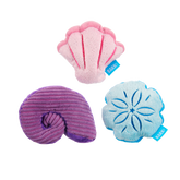 Fetchin' Squeakshells Plush Multi-Part Dog Toy