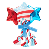 Star Spangles Plush Multi-Part Tug Dog Toy