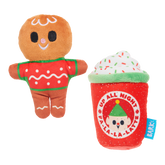 Ginger Brew Crew Plush Multi-Part Dog Toy