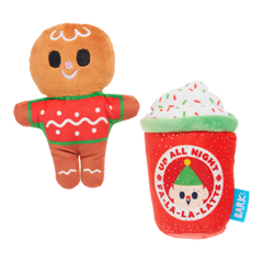 Ginger Brew Crew Plush Multi-Part Dog Toy
