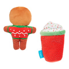 Ginger Brew Crew Plush Multi-Part Dog Toy