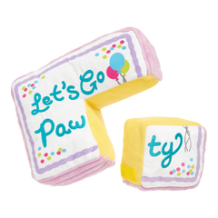 Piece Of Sheet Cake Plush Multi-Part Dog Toy