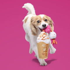 Dunkin'® Pumpkin Signature Latte Plush Tug Dog Toy