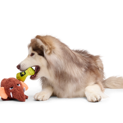 Mama Jama Mammoth Plush 2-in-1 Rip and Reveal Dog Toy