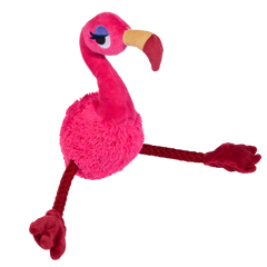 Fahari Flamingo Plush Tug Dog Toy