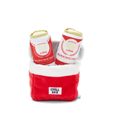 Bite Lite Beer Cooler Plush Multi-Part + Enrichment Dog Toy