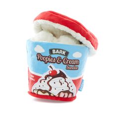 Poopies N' Cream Plush Tug + Enrichment Dog Toy