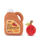 Old Furshioned Yapple cider Plush 2-in-1 Rip and Reveal Dog Toy