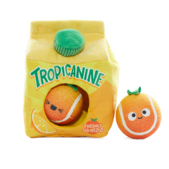 Fresh Squeaked OJ Plush Multi-Part Enrichment + Fetch Dog Toy