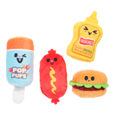 The Bark-B-Q Bunch Plush Multi-Part Dog Toy