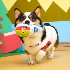 Throw Cone Plush 2-in-1 Fetch Dog Toy
