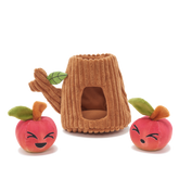 Them Apples Plush Multi-Part + Fetch + Enrichment Dog Toy