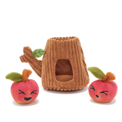 Them Apples Plush Multi-Part + Fetch + Enrichment Dog Toy