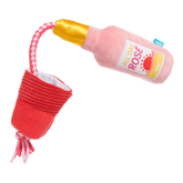 Red Cup Rosé Plush Tug Dog Toy