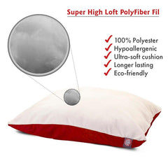 Poly/Cotton Sherpa Pillow Dog Bed