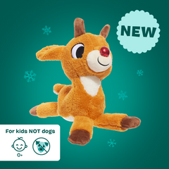 Runnin' Rudolph® Plush Multi-Part Kid + Dog Toy Bundle