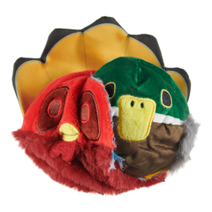 Tough Stuffed Turducken Durable Super Chewer 2-In-1 Rip And Reveal Dog Toy