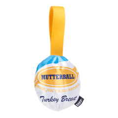 Mutterball Turkey Durable Super Chewer 2-In-1 Rip And Reveal + Tug Dog Toy