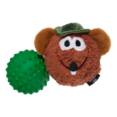 Rat N' Roll Rizzo Durable Super Chewer Multi-Part Dog Toy