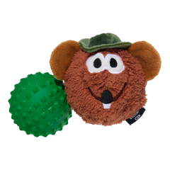 Rat N' Roll Rizzo Durable Super Chewer Multi-Part Dog Toy