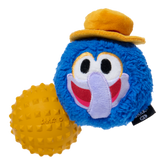 The Great Gonzo as "Charles Lick-ens" Durable Super Chewer Multi-Part Dog Toy