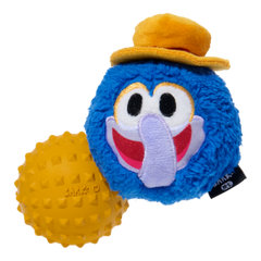 The Great Gonzo as "Charles Lick-ens" Durable Super Chewer Multi-Part Dog Toy