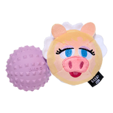 Miss Piggy as “Bouncing Emily Catch-it” Plush 2-in-1 Rip and Reveal Dog Toy