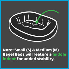 Athens Sherpa Bagel Dog Bed