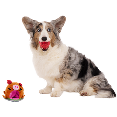 Squeakling Pig Plush Multi-Part + Enrichment + Fetch Dog Toy