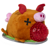 Squeakling Pig Plush Multi-Part + Enrichment + Fetch Dog Toy