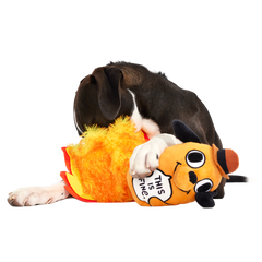 This is Fine Plush Multi-Part + Enrichment Dog Toy