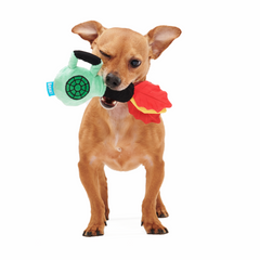 Leaf Blow-Wower Plush Tug Dog Toy