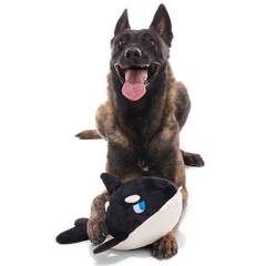 Whale Woofing Plush Extra-Large + Tug Dog Toy