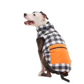 Plaid To The Bone Dog Puffer Vest