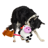 Bertha the Cow Plush Tug + Extra-Large Dog Toy