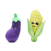 Double Trouble Veggies Multi-Part Dog Toy