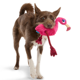 Fahari Flamingo Plush Tug Dog Toy