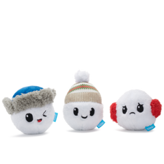 Ice, Ice, and Baby Plush Multi-Part Dog Toy