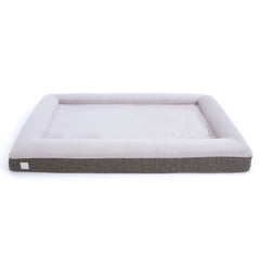Extra Large Microfiber Orthopedic Dog Bed (Bolster, Essential / Gray)