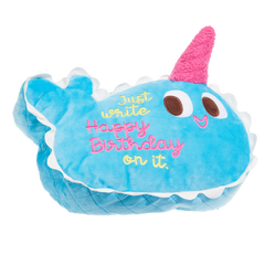 Pudgy the Narwhal Cake Plush Extra-Large Dog Toy