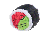 Sushi Roller Super Chewer Durable 2-in-1 + Fetch Dog Toy