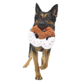 White Christmas Pretzel Plush Tug Dog Toy