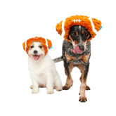 Football Head Plush Wearable Dog Toy