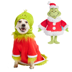 Grouchy Slouchy Grinch Costume & Toy Bundle