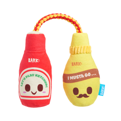 Cat & Mutt Condimutts Plush Tug Dog Toy