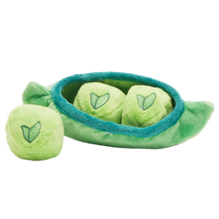 Peas in the Pod Plush Multi-Part + Enrichment + Fetch Dog Toy