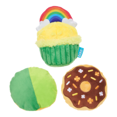 Patty Cakes Plush Multi-Part Dog Toy