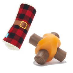 Blanket + Chompfire Bundle Super Chewer Durable Gnaw + Enrichment Dog Toy