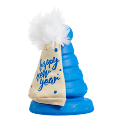 Chew Years Party Hat Durable Super Chewer Enrichment Dog Toy